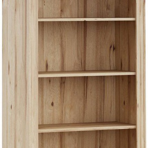 FORTE Wandregal Vankka Regal breit, breites Regal, Holzfüße, 5 offene Fächer, Einlegeböden variabel