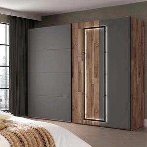 FORTE Schwebetürenschrank »Sirius Black, Made in Europe, hochwertiges Design«, mit LED-Beleuchtung, Breite/ Höhe ca. 270x210cm