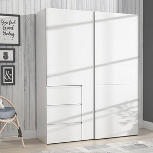 FORTE Schwebetürenschrank Winn, Schiebetürenschrank mit 3 Schubladen, Made in Europe (In 2 Größen erhältlich - B/H/T ca. 170x200,5x61cm und 200x200,5x61cm) verschiedene Größen und Farben, sehr viel Stauraum