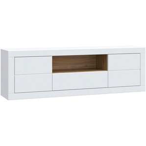 FORTE Lowboard LefkadasTV-Board, TV-Schrank, TV-Board, viel Platz, Push to open, Grifflos, BxH= 195,4 x 61,6cm