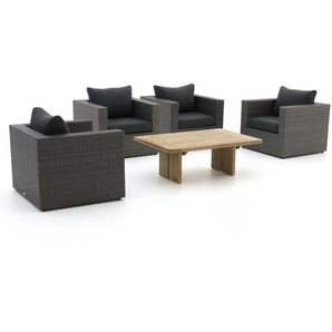 Forza Barolo/ROUGH-L Sessel Lounge-Set 5-teilig