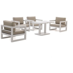 Forza Calleo/Ciro 120 cm Dining Sessel Lounge-Set 5-teilig