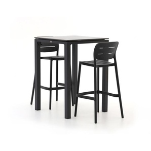Forza Pazzia/Trecenta 75 cm Gartenbar-Set 3-teilig stapelbar