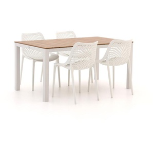 Forza Ripi/Fidenza 160 cm Gartenmöbel-Set 5-Teilig Stapelbar