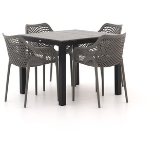 Forza Ripi/Fidenza 90 cm Gartenmöbel-Set 5-Teilig Stapelbar