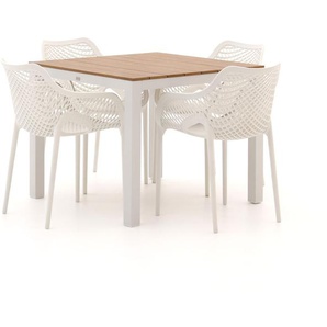 Forza Ripi/Fidenza 90 cm Gartenmöbel-Set 5-Teilig Stapelbar