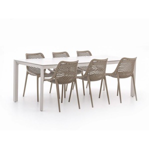 Forza Ripi/Sestino 220 cm Gartenmöbel-Set 7-teilig stapelbar