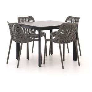 Forza Ripi/Sestino 90 cm Gartenmöbel-Set 5-Teilig Stapelbar