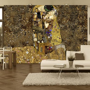 Fototapete Klimt Inspiration - Golden Kiss