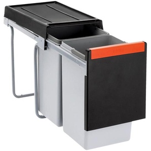 Franke Einbauabfallsammler Sorter Cube 30, Schwarz, Kunststoff, 1 x 20 / 1 x 10 L, 25.3x43.3x46.7 cm, Küchen, Küchenausstattung, Mülleimer