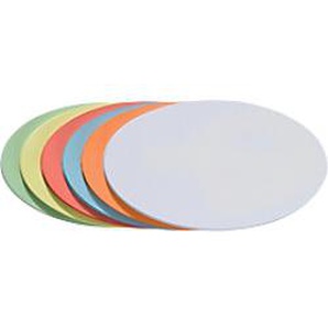 Franken Oval Moderationskarten 19 x 11 cm Papier Farbig sortiert 500 Stück