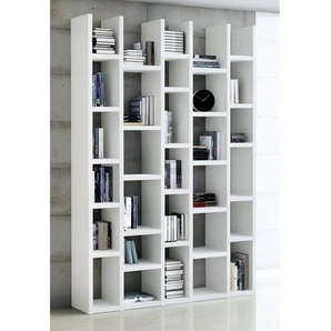 Bücherregal II Wabenplatte, lackiert Weiß/Cremeweiß 150cm