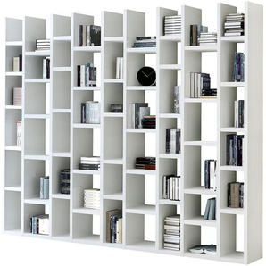 Fredriks Bücherregal Emporior II Wabenplatte Cremeweiß 272x221x33 cm (BxHxT)