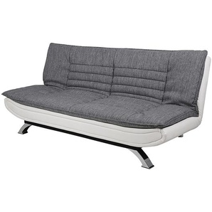 Schlafsofa Grau Webstoff 196 x 91 x 102cm Modern