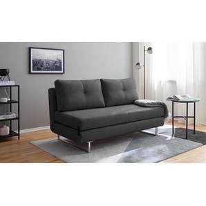 Schlafsofa Newheaven Webstoff Grau/Dunkelgrau Webstoff Lyn 150 x 85 x 88cm mit Schlaffunktion Modern