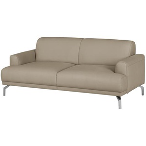 Sofa II 2-Sitzer Echtleder Beige/Taupe Echtleder 174 x 76 x 84cm Modern