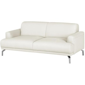 Fredriks Sofa Sisto II 2-Sitzer Weiß Echtleder 174x76x84 cm (BxHxT) Modern