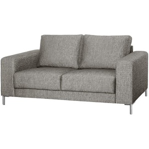 Sofa Summer 2-Sitzer Grau Webstoff Madu 171 x 82 x 90cm Modern