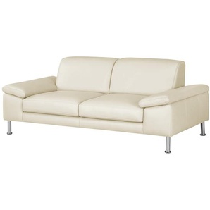 Fredriks Sofa Termon IV 2-Sitzer Weiß Echtleder 204x82x90 cm (BxHxT) Modern