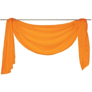 Freihanddeko WIRTH Daria Gardinen Gr. 500 cm, 135 cm, orange Badezimmergardinen