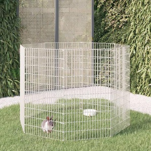 Freilaufgehege für Tiere 8-teilig 54x100 cm Verzinktes Eisen