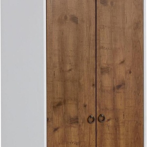 freiraum Kleiderschrank Rebecka in Weiß, MDF - 62x180x60cm (BxHxT) 1300121