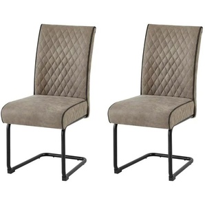 by Living Freischwinger 2er-Set - beige - Materialmix - 45 cm - 95 cm | Möbel Kraft