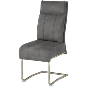 uno Freischwinger  mit Griff Alabria ¦ grau ¦ Maße (cm): B: 45 H: 101 T: 62