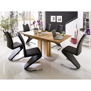 Freischwinger Amanda II 45 x 102 x 62cm Schwarz/Schwarz 4er Set