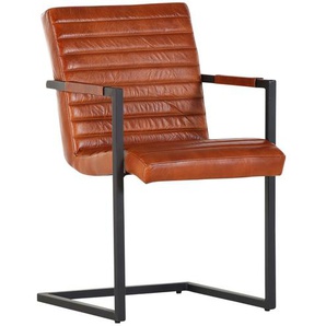 Freischwinger  Buff ¦ braun ¦ Maße (cm): B: 52 H: 87 T: 64.0