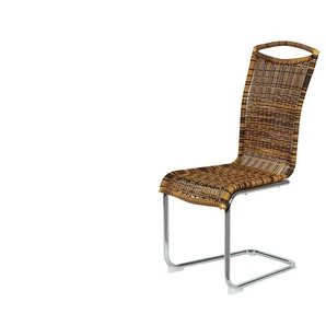 Freischwinger - holzfarben - Materialmix - 42,5 cm - 104 cm - cm 60,0 | Möbel Kraft