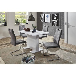 Freischwinger La Luna 43 x 98 x 59cm 2er Set Grau/Grau