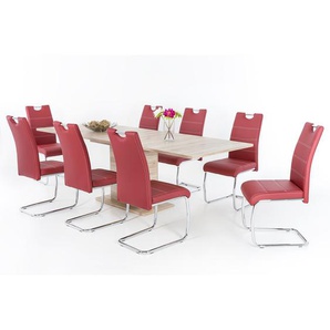 Freischwinger La Paz 43 x 98 x 59cm 4er Set Rot/Rot
