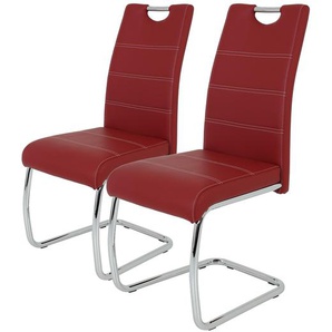 Freischwinger La Paz 43 x 98 x 59cm 2er Set Rot/Rot