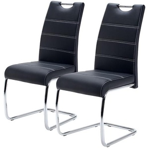 Freischwinger La Paz 43 x 98 x 59cm 2er Set Schwarz/Schwarz