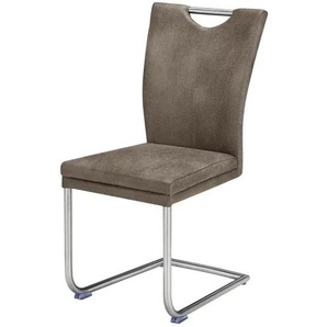 Freischwinger Mira - braun - Materialmix - 44 cm - 95 cm - cm 58,0 | Möbel Kraft