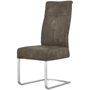Freischwinger mit Griff - braun - Materialmix - 47 cm - 104 cm - cm 64,0 | Möbel Kraft