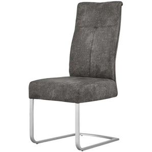 Freischwinger mit Griff - grau - Materialmix - 47 cm - 104 cm - cm 64,0 | Möbel Kraft
