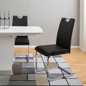 Freischwinger Pasala 44 x 97 x 61cm 2er Set Schwarz/Schwarz