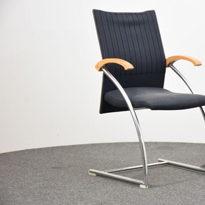 Freischwinger, Stoffbezug grau, gebraucht