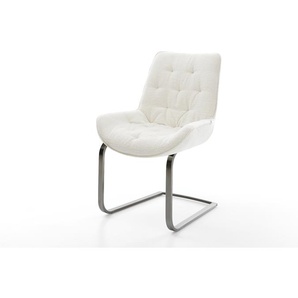 Freischwinger Taimi-Flex Bouclé Soft Beige Freischwinger flach Graphit, Esszimmerstühle