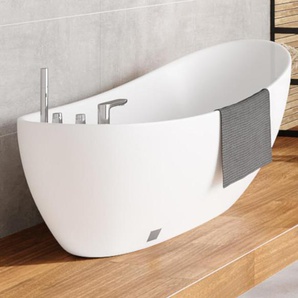 Freistehende Badewanne - 170 x 75 x 73 cm - 282 L - Weiß - NATALIA