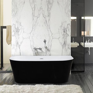 Freistehende Badewanne - 245L - 170 x 75 x 58 cm -  Acryl - Schwarz - DIVINA