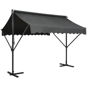 Freistehende Markise 300x300 cm Anthrazit