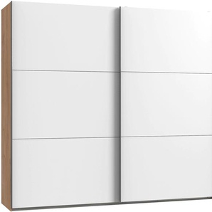 Schwebetürenschrank FRESH TO GO Level Schränke Gr. B/H/T: 200 cm x 216 cm x 65 cm, 2 St., weiß (plankeneichefarben, weiß) Schranksysteme und Schrankserien
