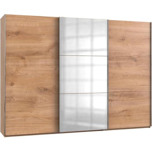 Schwebetürenschrank FRESH TO GO Level Schränke Gr. B/H/T: 300 cm x 216 cm x 65 cm, 3 St., braun (plankeneichefarben) Schranksysteme und Schrankserien