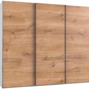 Schwebetürenschrank FRESH TO GO Level Schränke Gr. B/H/T: 300 cm x 236 cm x 65 cm, 3 St., weiß (weiß, plankeneichefarben) Schranksysteme und Schrankserien