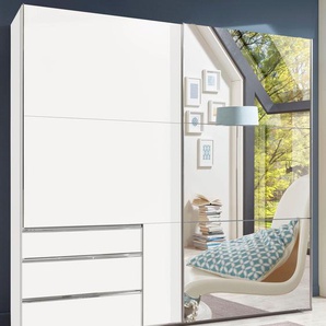 Schwebetürenschrank FRESH TO GO Level Schränke Gr. B/H/T: 200 cm x 236 cm x 65 cm, 2 St., weiß Schranksysteme und Schrankserien jeweils mit einer Spiegeltür