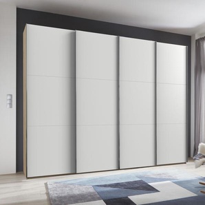 Schwebetürenschrank FRESH TO GO Level Schränke Gr. B/H/T: 350 cm x 216 cm x 65 cm, 4 St., weiß (plankeneichefarben, weiß) Schranksysteme und Schrankserien mit Synchronöffnung