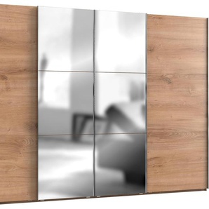 Schwebetürenschrank FRESH TO GO Level Schränke Gr. B/H/T: 350 cm x 216 cm x 65 cm, 4 St., braun (plankeneichefarben) Schranksysteme und Schrankserien mit Synchronöffnung